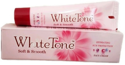 White Tone Face Cream - Hydrating Sun Protection, Soft & Smooth, 25 g