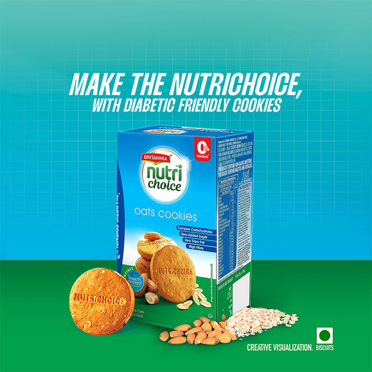 Britannia NutriChoice Oats Biscuits – 150 g