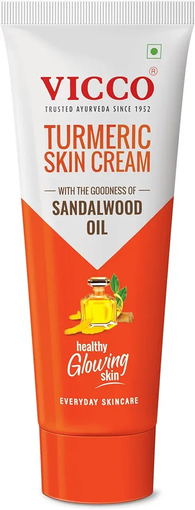 Vicco Turmeric Skin Cream with Sandalwood Oil – (15 g / 30 g / 50 g)