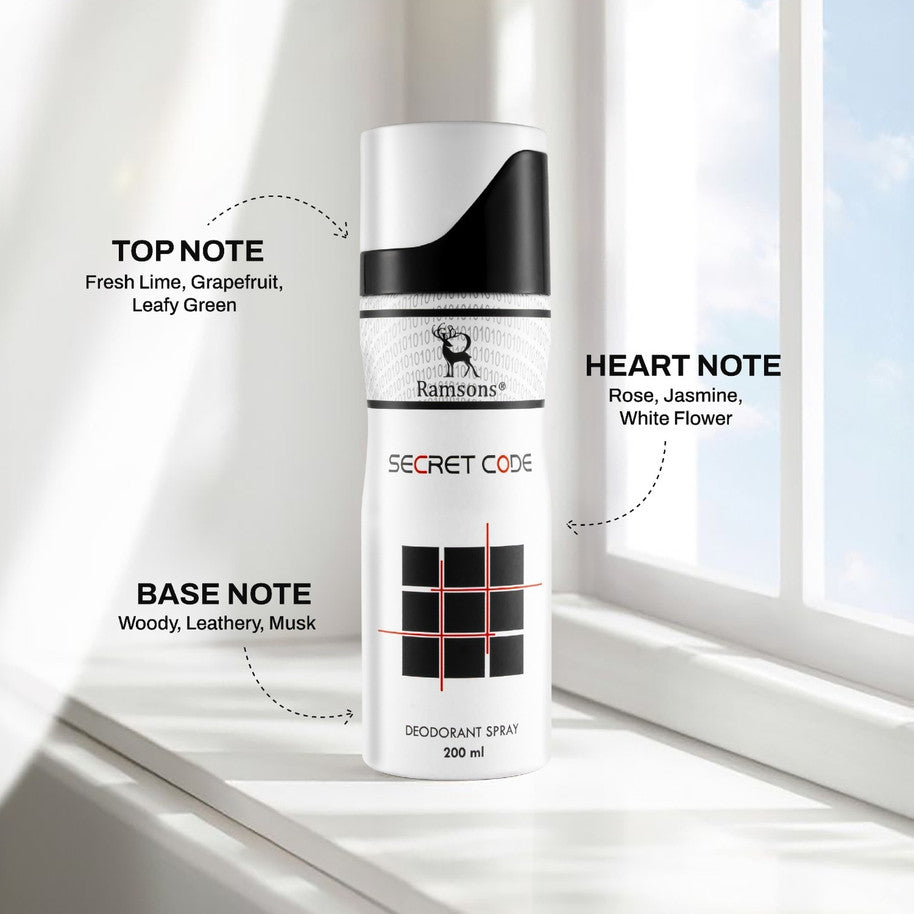 Ramsons Secret Code Perfume Spray – 200 ml