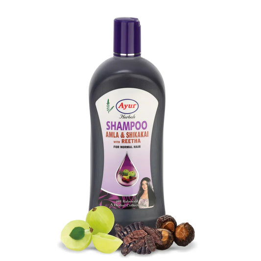 Ayur Herbals Amla & Shikakai Shampoo with Reetha – Hair Care Shampoo (500 ml / 1000 ml)