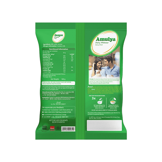 Amulya Dairy Whitener – 500g Pouch
