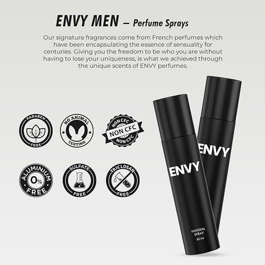 Envy Natural Perfume Spray for Men – 60 ml