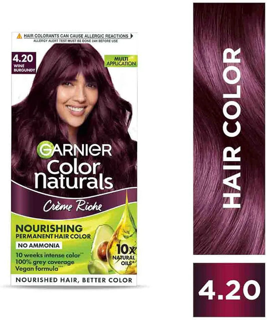Garnier Color Naturals Crème Hair Color – 1 Natural Burgundy (35ml / 70ml)