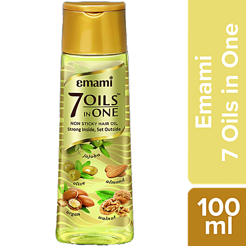 Emami 7 Oils in One Hair Oil – Non-Sticky, Non-Greasy (100ml)