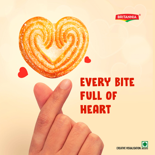 Britannia Little Hearts Biscuits – 280 g Family Pack