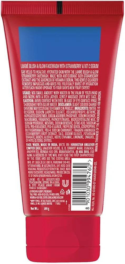 Lakmé Blush & Glow Face Wash – 100 g
