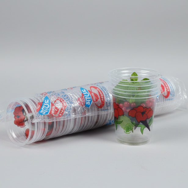 Use & Throw Printed Glass – Pack of 50