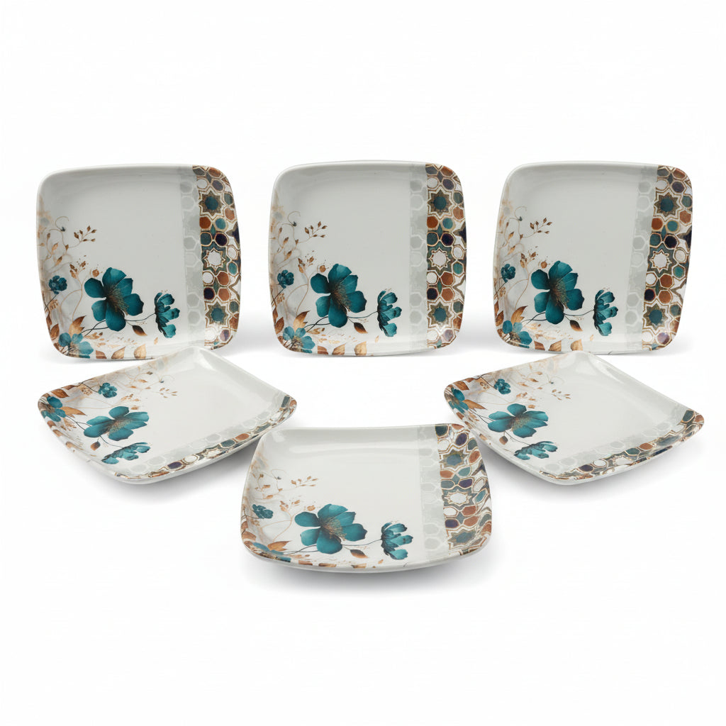 Zoyya Fibre Plate (Square) – Set of 6 Pieces