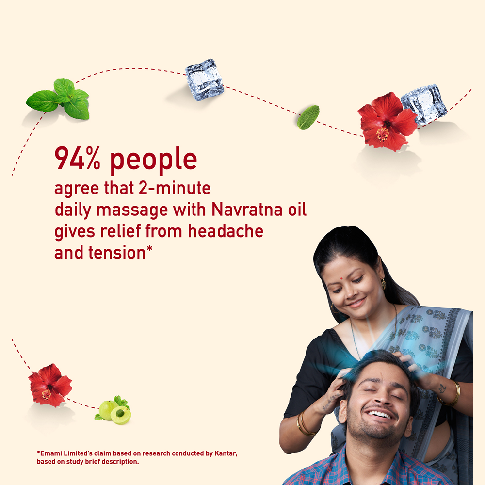 Navratna Cool Hair Oil – Instant Relief (90ml / 450ml)