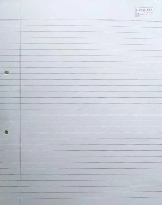 Classmate Project Paper – 50 Sheets