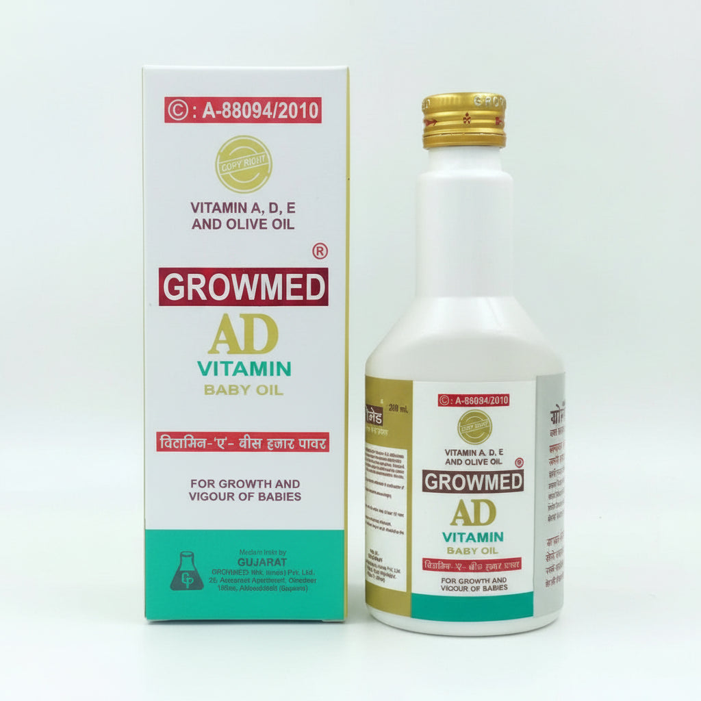 Growmed AD Vitamin Baby Oil – 100 ml