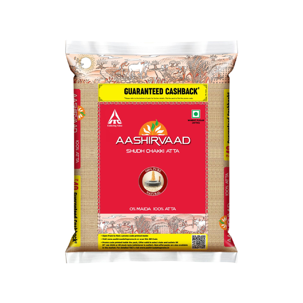 Aashirvaad Shudh Chakki Atta (100% Atta, 0% Maida) – 5 kg