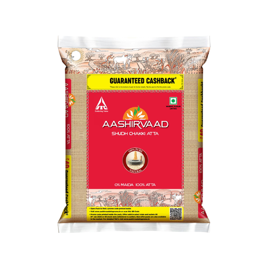 Aashirvaad Shudh Chakki Atta (100% Atta, 0% Maida) – 5 kg