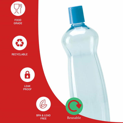 Milton Pacific Pet Water Bottle – Pack of 6 (1 Litre Each)