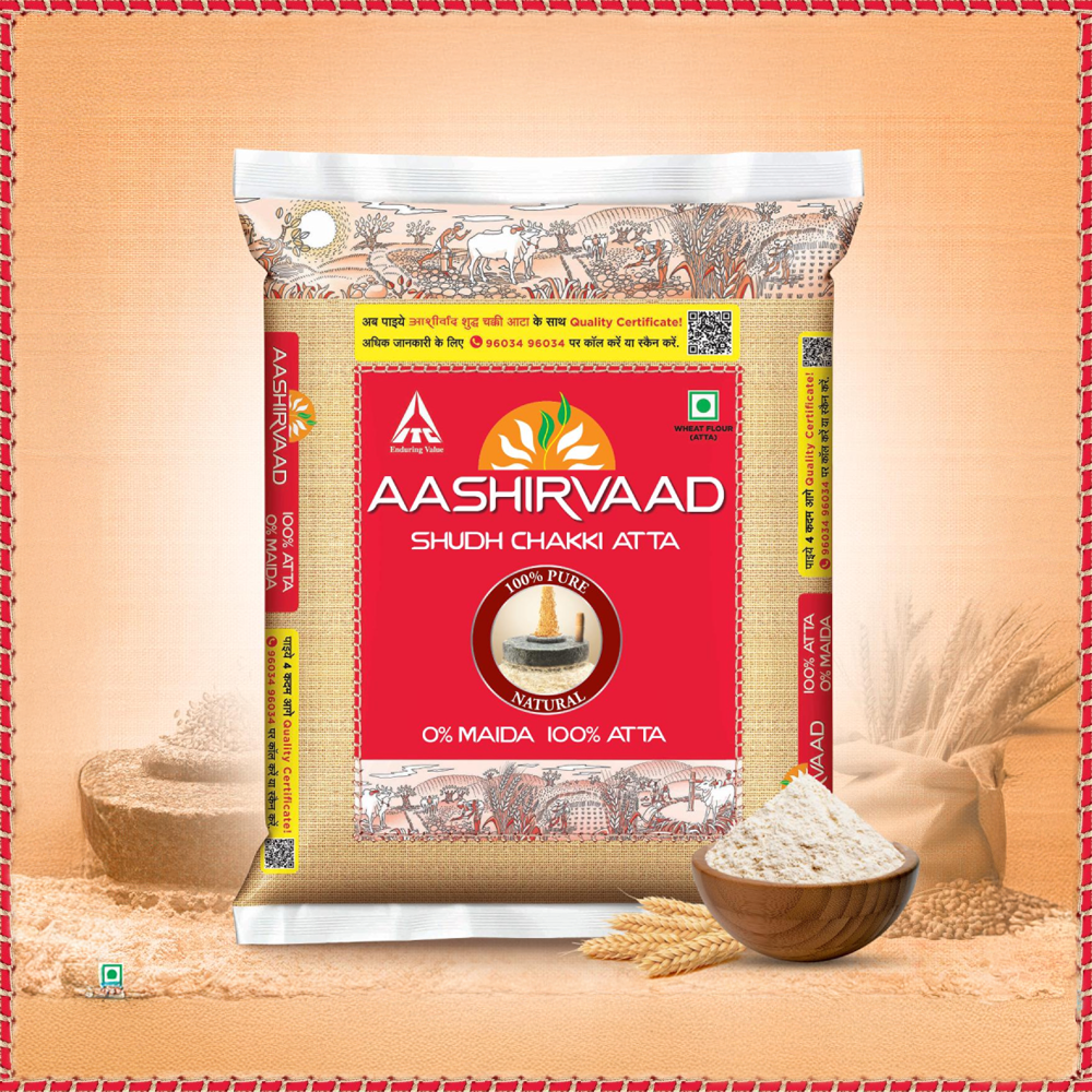 Aashirvaad Shudh Chakki Atta (100% Atta, 0% Maida) – 5 kg