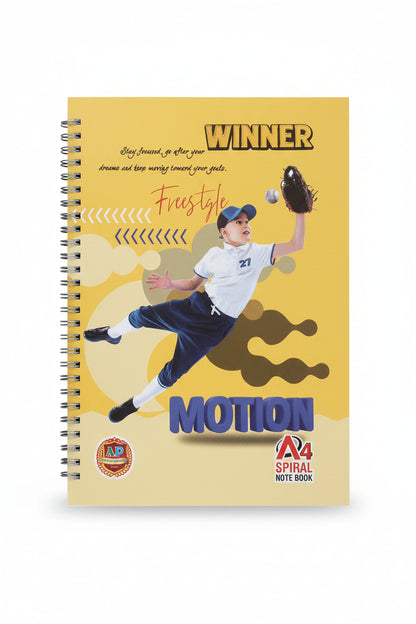 Winner Spiral A4 Notebook – 180 Pages