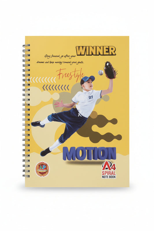 Winner Spiral A4 Notebook – 180 Pages