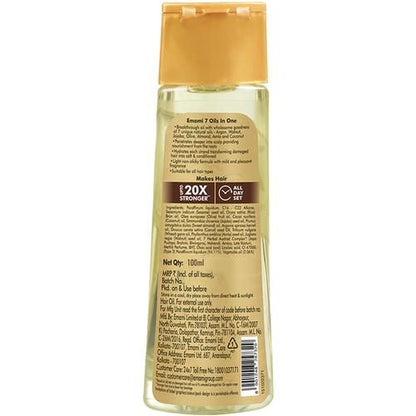 Emami 7 Oils in One Hair Oil – Non-Sticky, Non-Greasy (100ml)