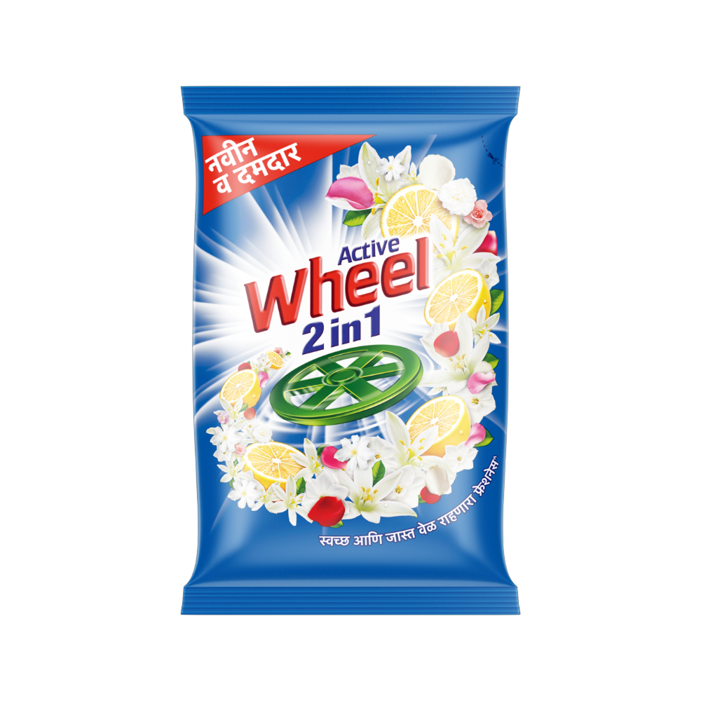 Wheel Active 2-in-1 Detergent Powder – 1kg