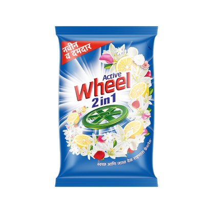 Wheel Active 2-in-1 Detergent Powder – 1kg