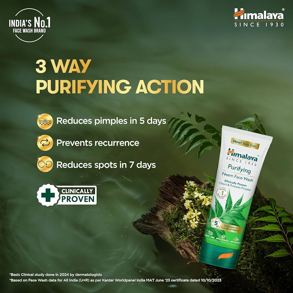 Himalaya Purifying Neem Face Wash – 50 ml