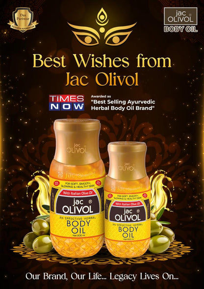 Jac Olivol Body Oil with Italian Olive Oil (200 ml / 500 ml)