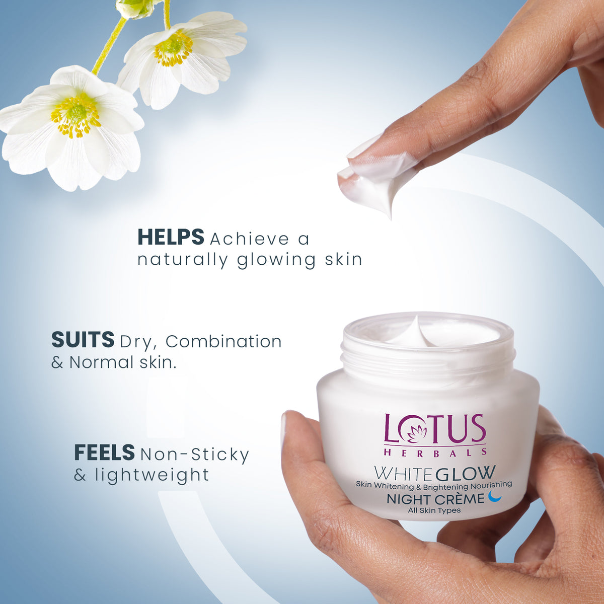Lotus Herbals White Glow Night Cream – 60g