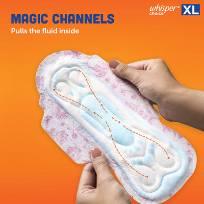 Whisper XL Sanitary Pads (18 Pads)