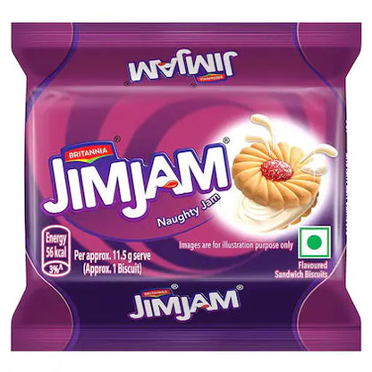 Britannia Treat Jim Jam Cream Biscuits – 138 g