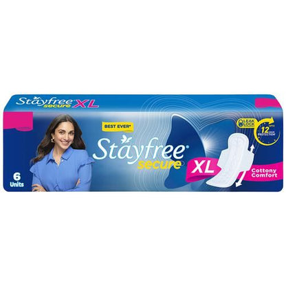 Stayfree XL Cottony Soft Sanitary Pads (6 Pads)