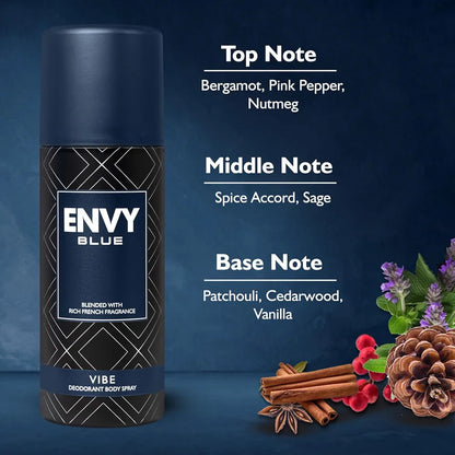 ENVY Blue Vibe Perfume Spray – 165ml