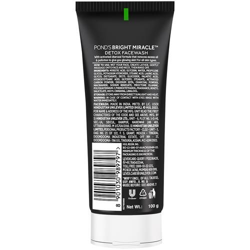 Pond’s Activated Charcoal Face Wash – 100 g