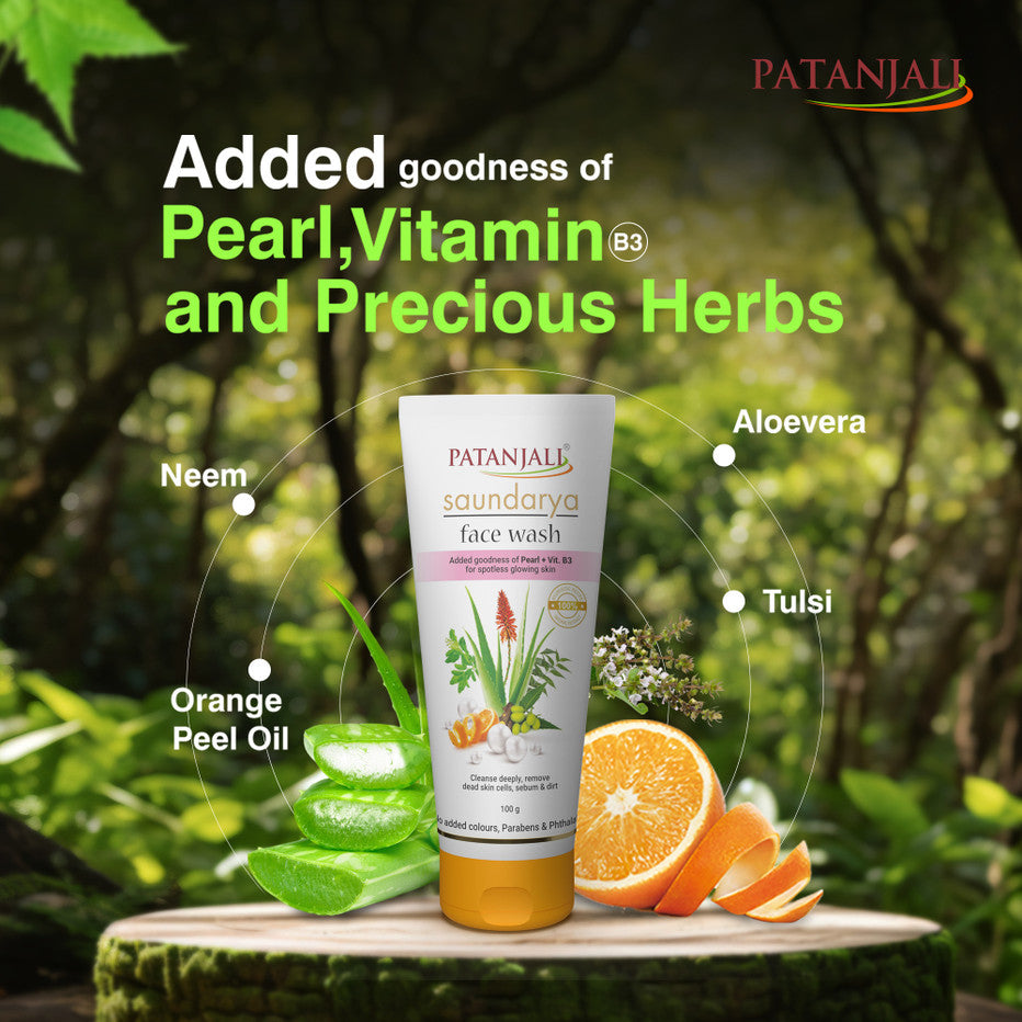Patanjali Saundarya Face Wash – (60g / 100 g)