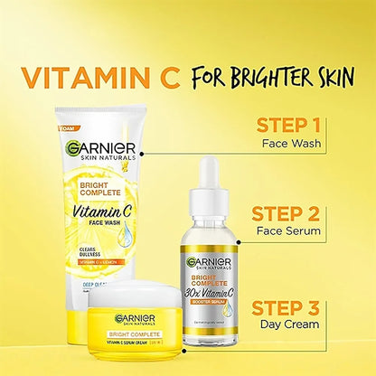 Garnier Bright Complete Vitamin C Face Wash (50g / 100g)