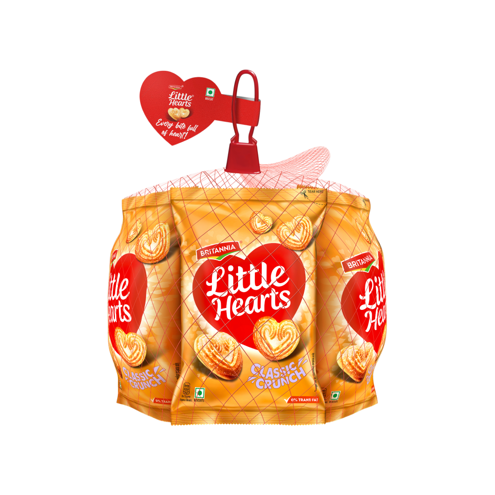 Britannia Little Hearts Biscuits – 280 g Family Pack