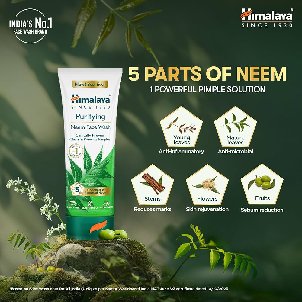 Himalaya Purifying Neem Face Wash – 50 ml