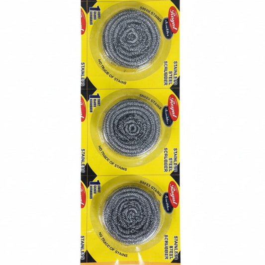 Stainless Steel Scrubber – Pack of 3