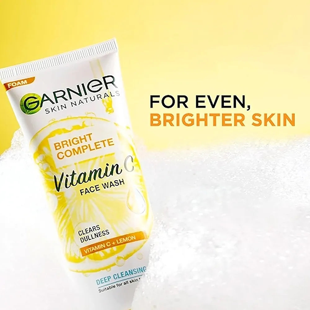 Garnier Bright Complete Vitamin C Face Wash (50g / 100g)