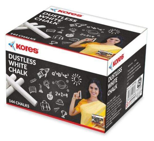 Kores Dustless White Chalk