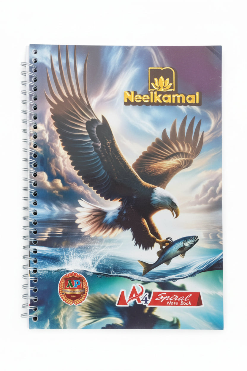 Neelkamal Spiral A4 Notebook – 180 Pages