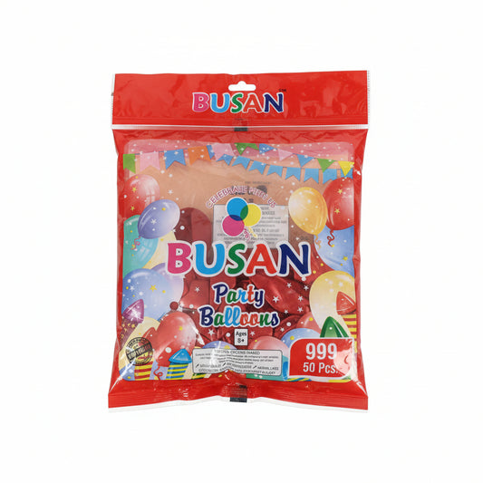 🎈 BUSAN Party Balloons – Pack of 50 (Multi-Colour)