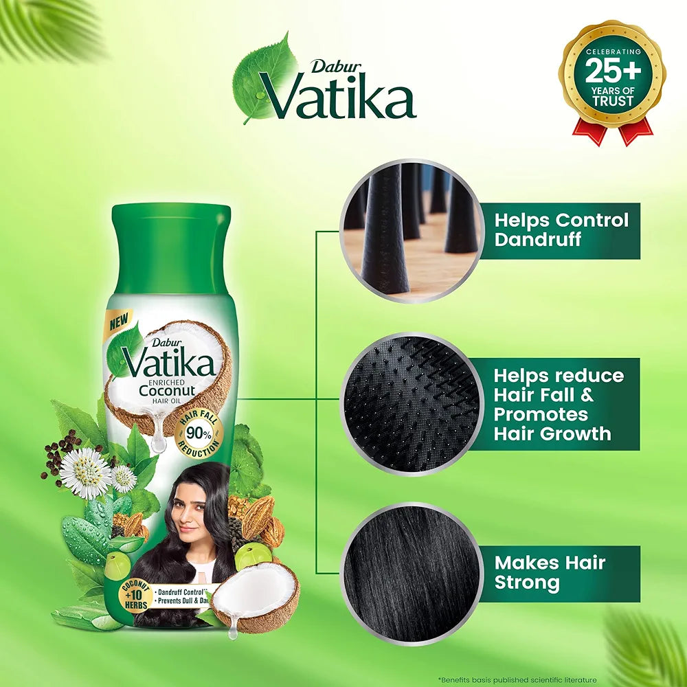 Dabur Vatika Enriched Coconut Hair Oil – 300ml