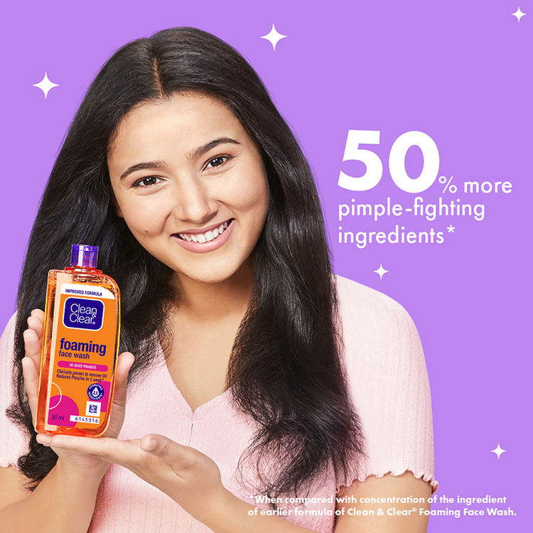 Clean & Clear Foaming Face Wash – 50 ml