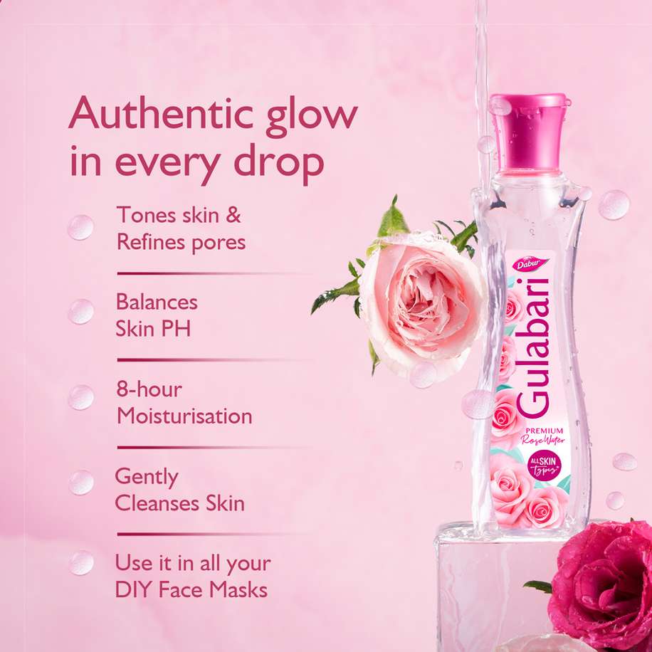 Dabur Gulabari Premium Rose Water Face Toner (250 ml)