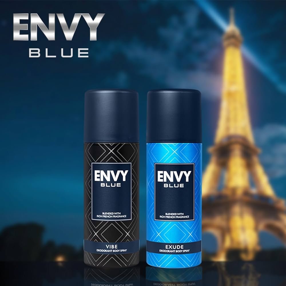 ENVY Blue Exude Perfume Spray – 165ml