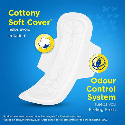 Stayfree Secure XL Cottony Soft Sanitary Pads (18 Pads)