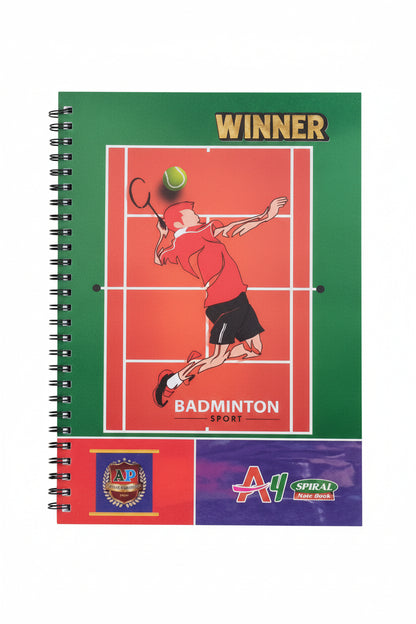 Winner Spiral A4 Notebook – 416 Pages