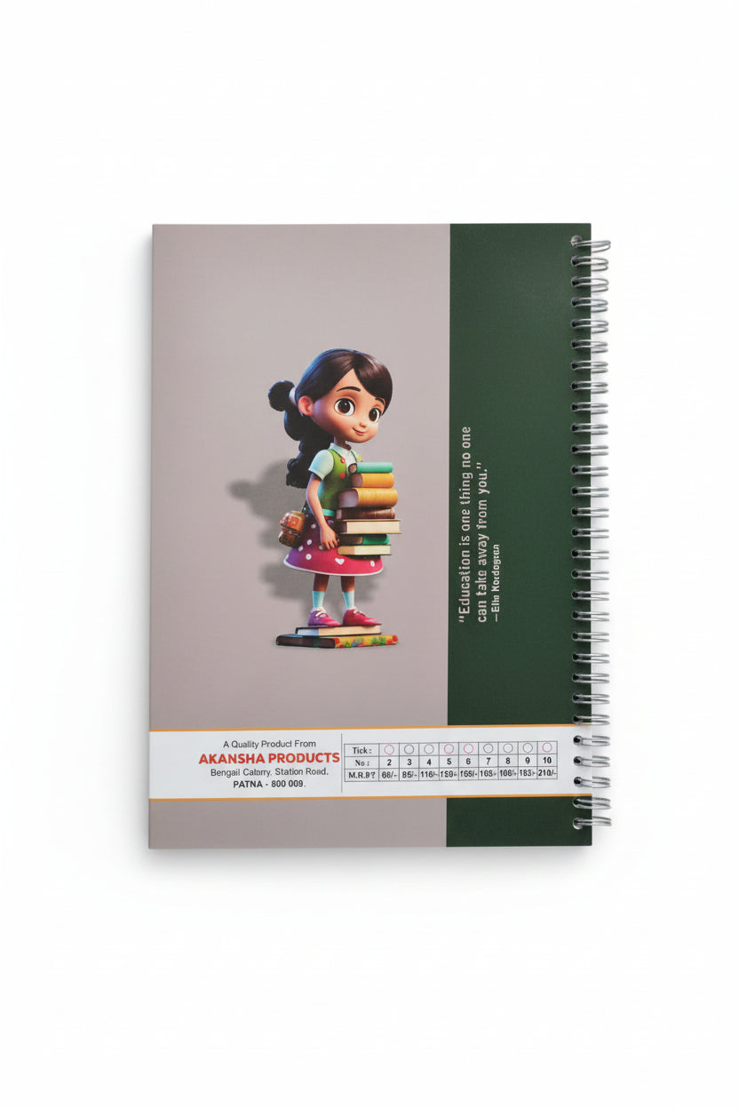 Neelkamal Spiral A4 Notebook – 180 Pages