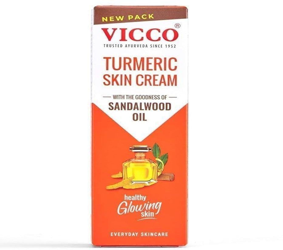 Vicco Turmeric Skin Cream with Sandalwood Oil – (15 g / 30 g / 50 g)